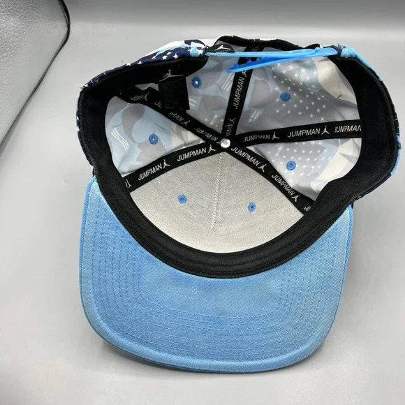 Air Jordan Worldwide Hat Men Blue Embroidered Jumpman Snap Back‎ Cap